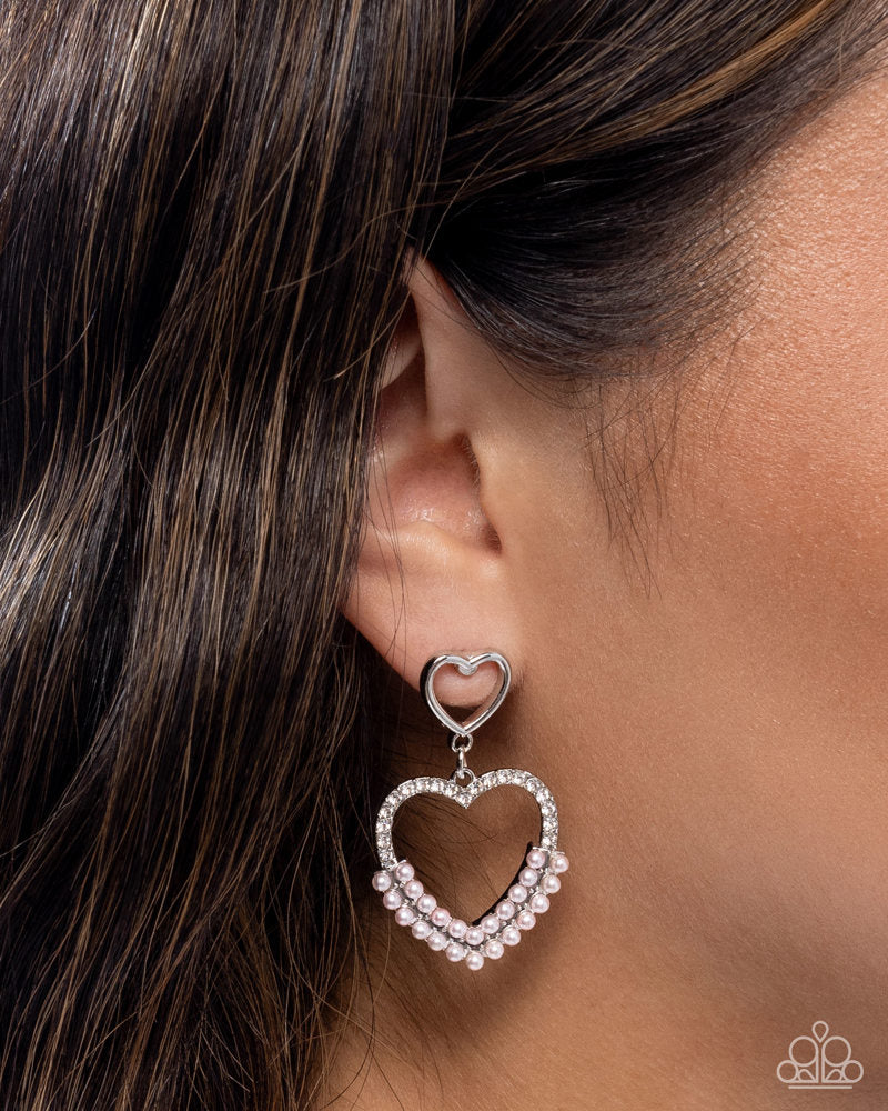 Dangling Damsel - Pink Earrings
