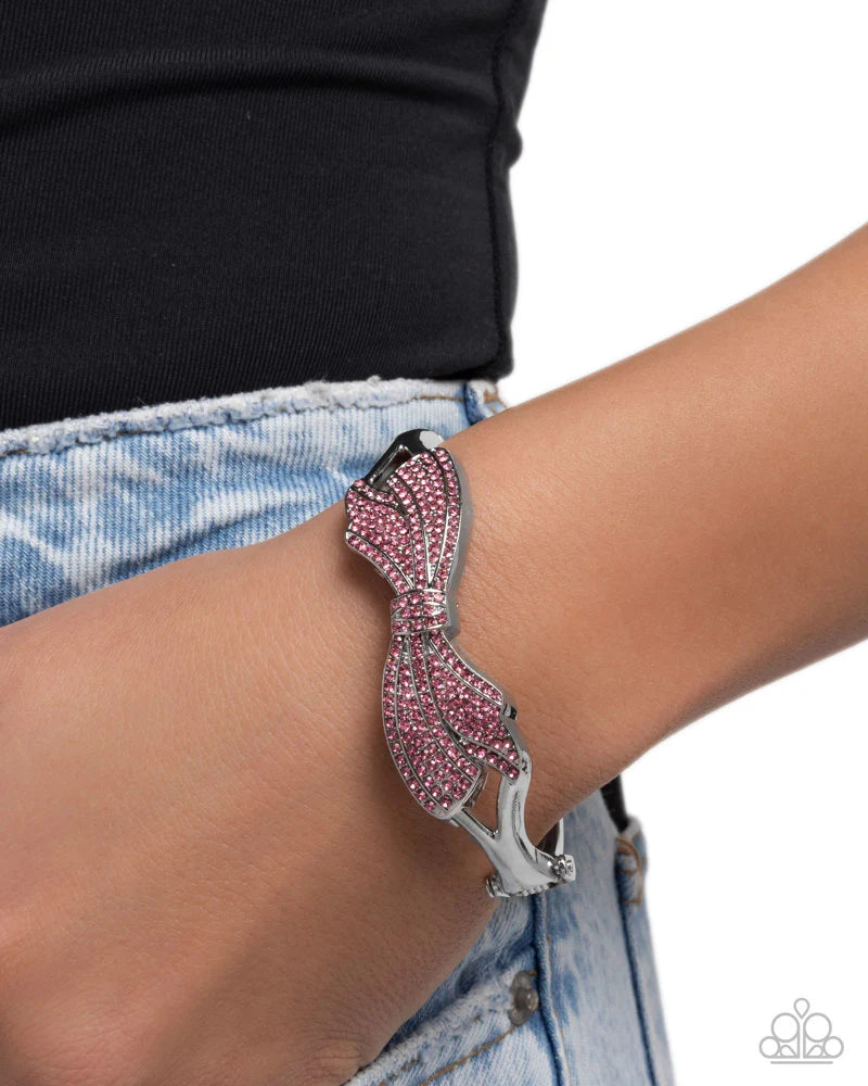 Blissful Bow - Pink Bracelet - Princess Glam Shop