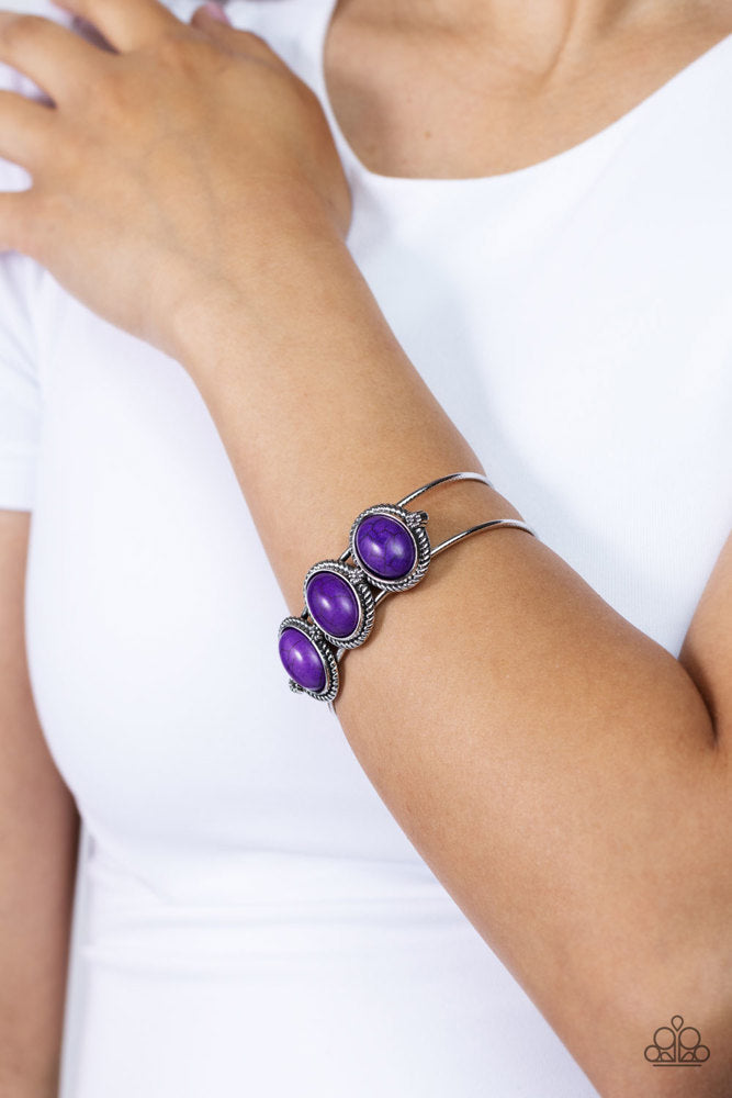 Badlands Backdrop - Purple Stone Bracelet