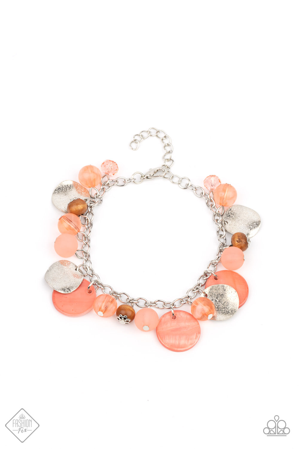 Spring Goddess & Springtime Springs- Orange Necklace Set & Bracelet Combo