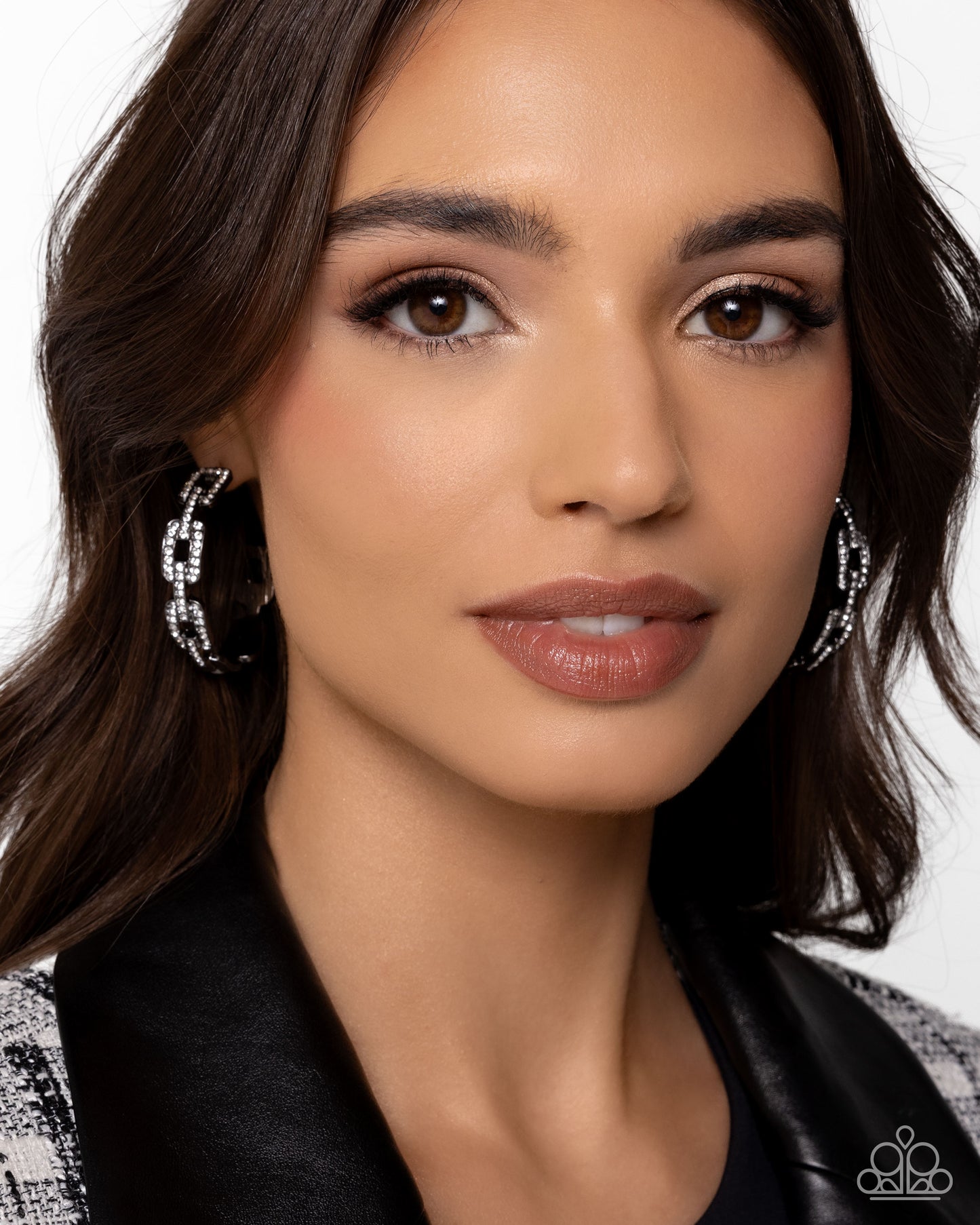 Downtown Decadence - Black Hoop Earrings