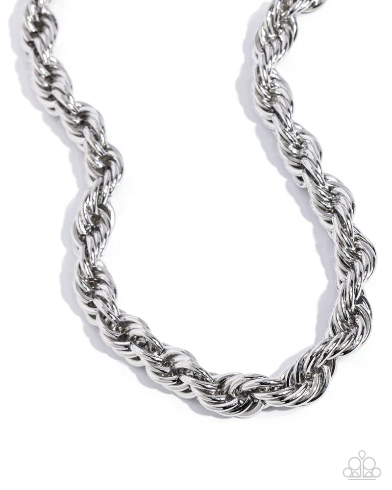 Complete Curves - Silver Necklace Set