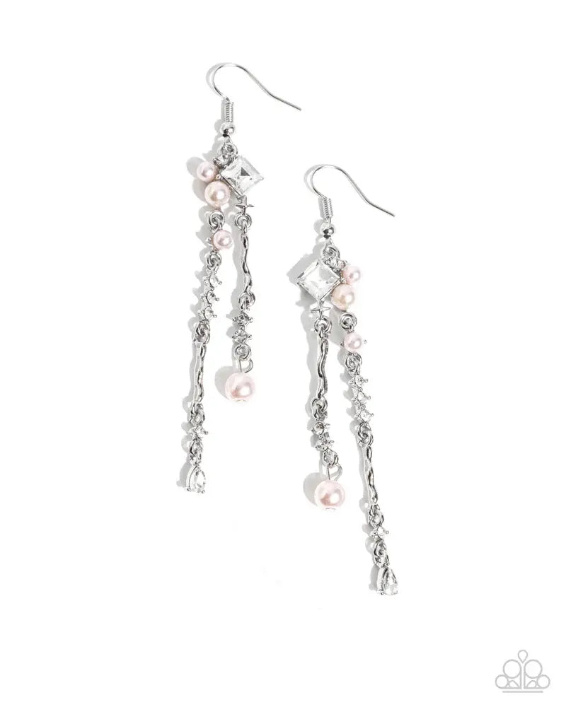 Glowing Gamut - Pink Earrings