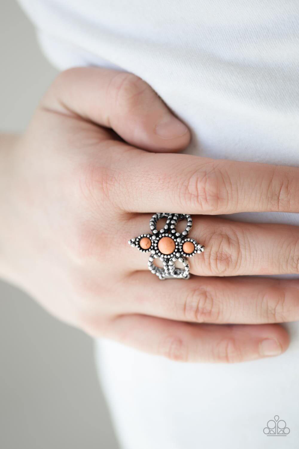 Outback Oasis Orange Stone Ring - Princess Glam Shop