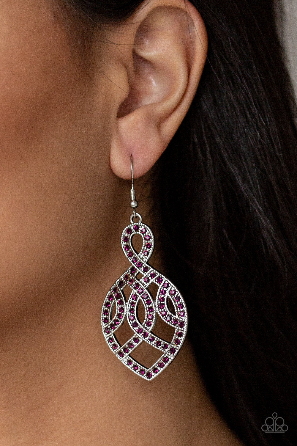A Grand Statement - Purple Earrings - Princess Glam Shop