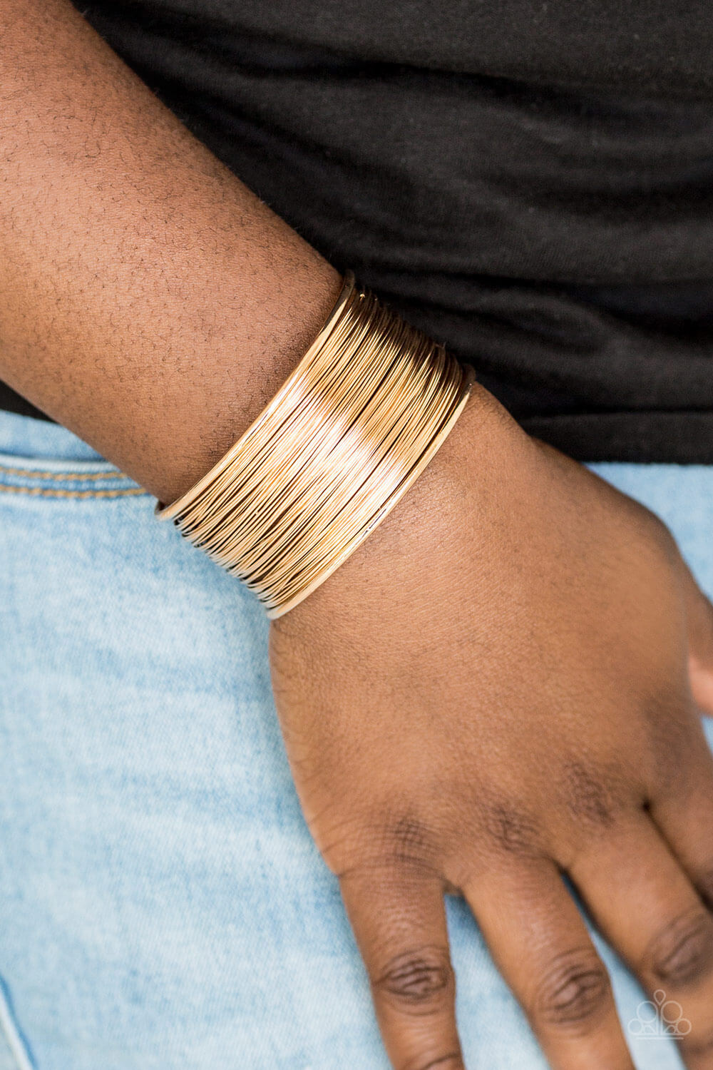 Wire Warrior - Gold Cuff Bracelet - Princess Glam Shop