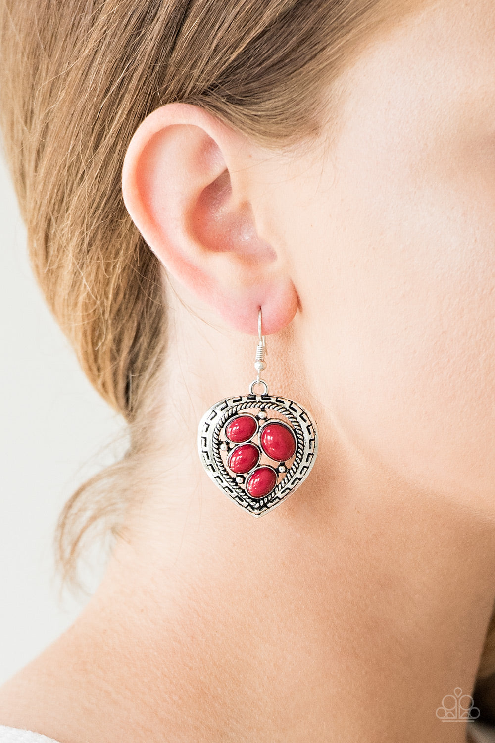 Wild Heart Wonder - Red Earrings - Princess Glam Shop