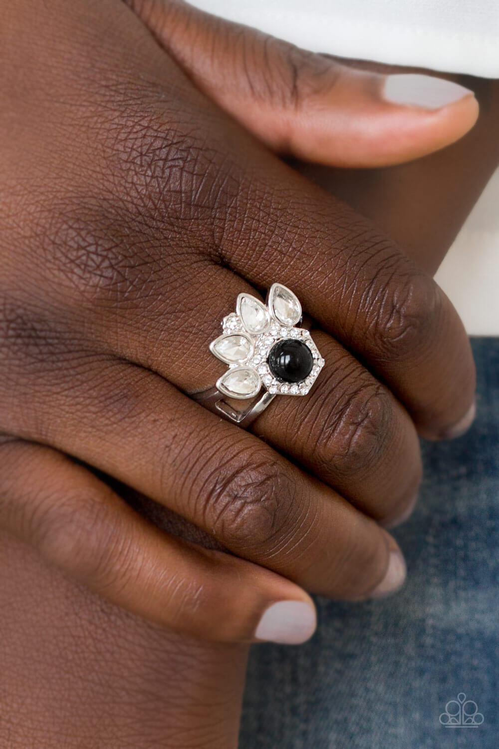 Crown Coronation - Black Ring - Princess Glam Shop