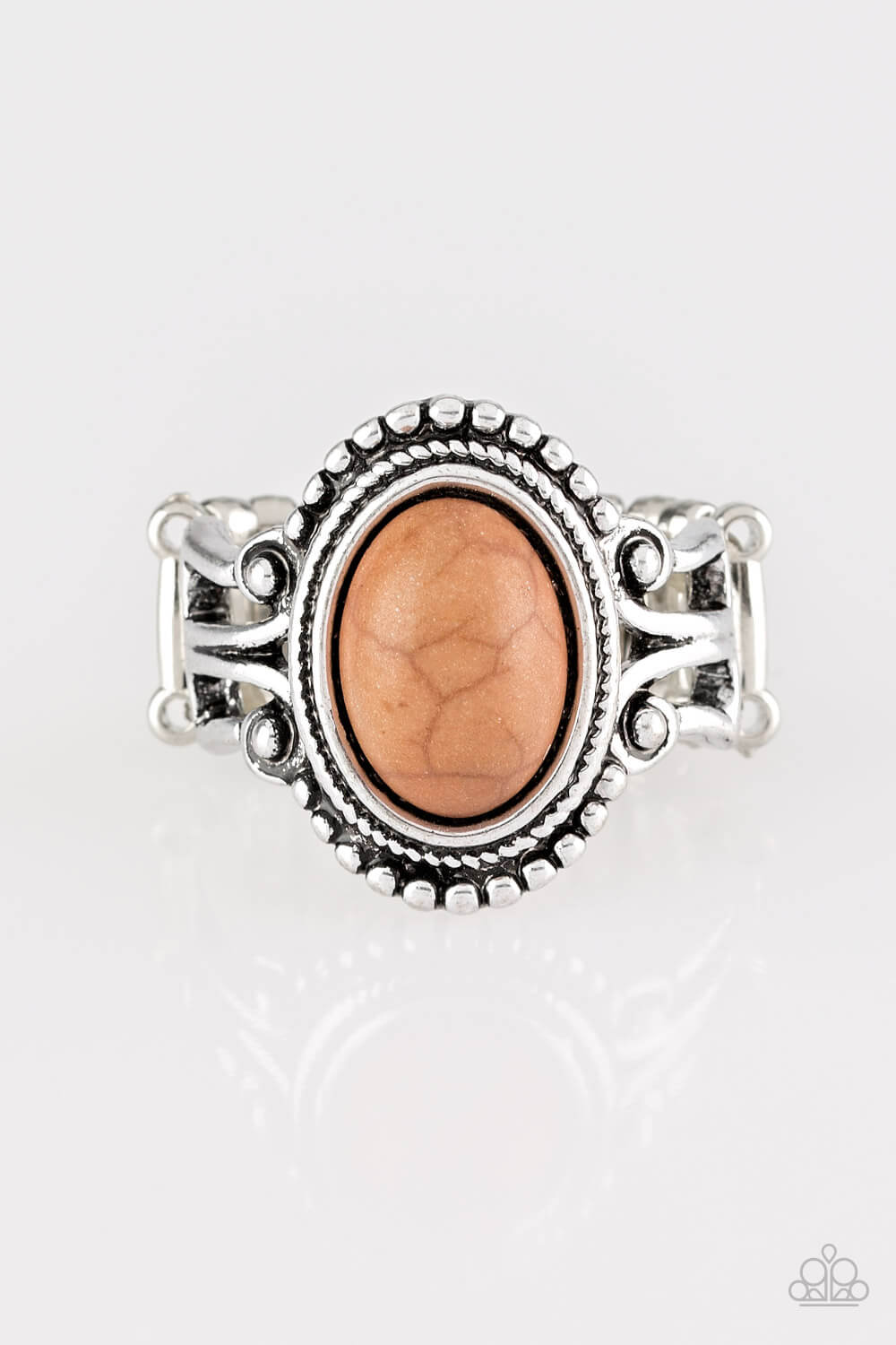 All The Worlds A STAGECOACH - Brown Stone Ring - Princess Glam Shop
