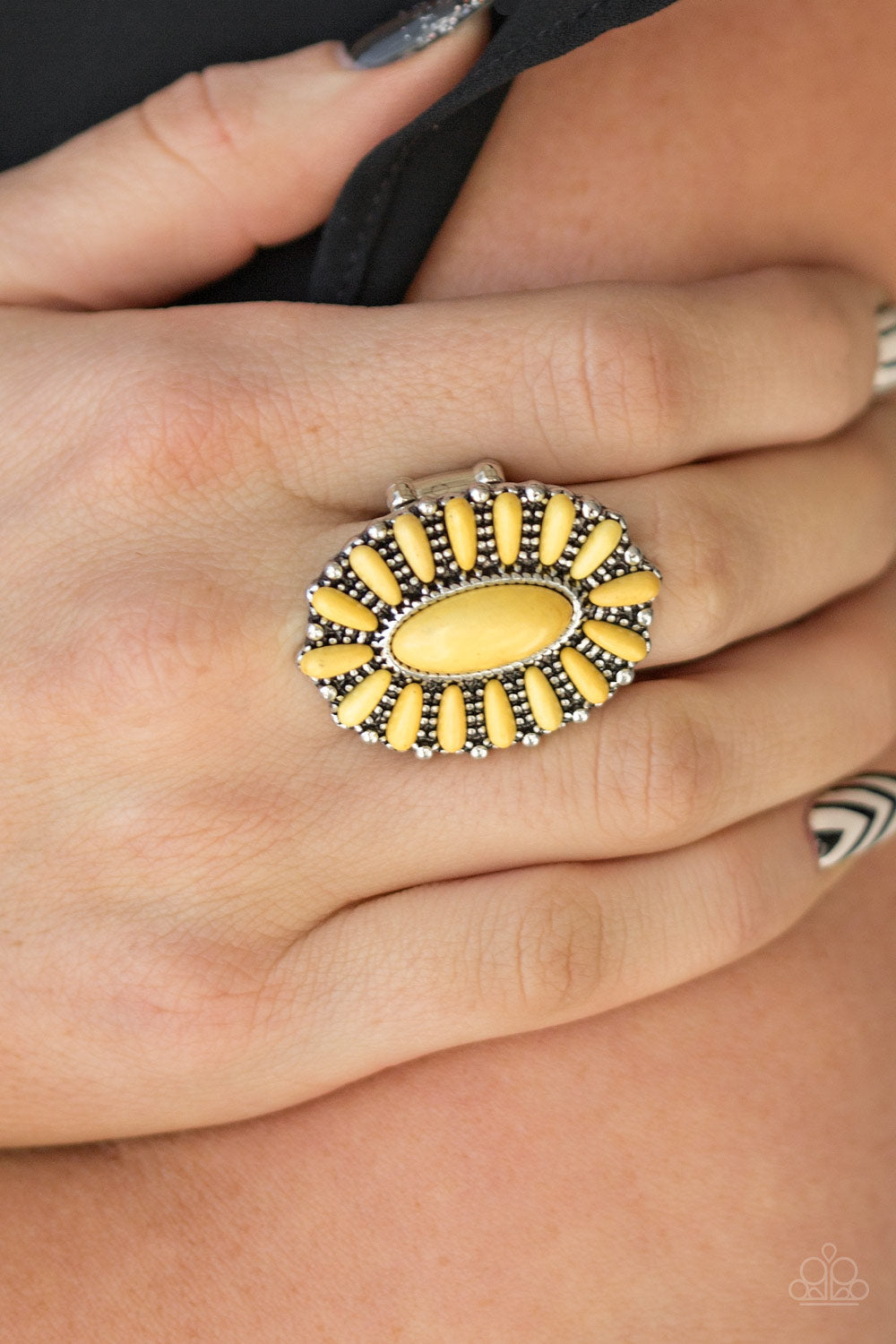 Cactus Cabana - Yellow Ring - Princess Glam Shop