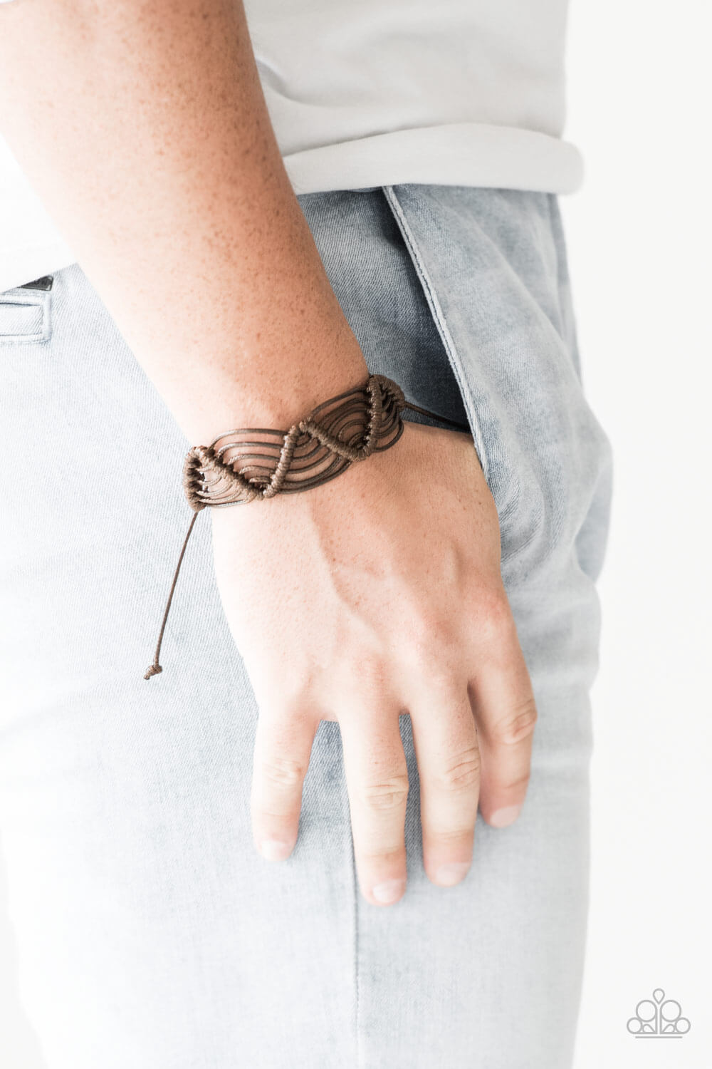 Rise To The Bait - Brown Urban Bracelet - Princess Glam Shop