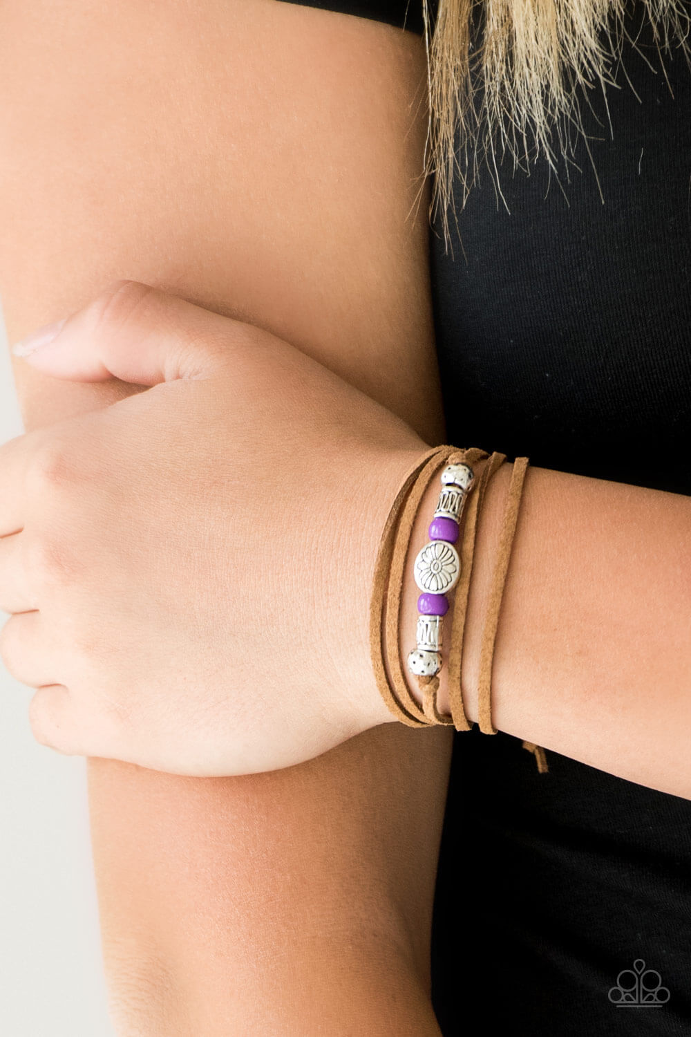 Clear A Path - Purple Urban Bracelet - Princess Glam Shop