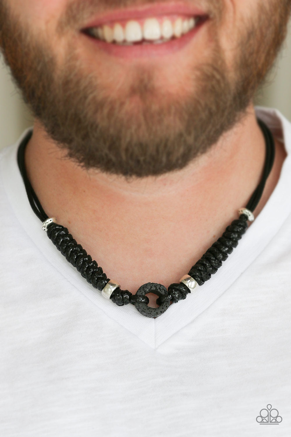 Beach Cruise - Black Men's Necklace - Princess Glam Shop