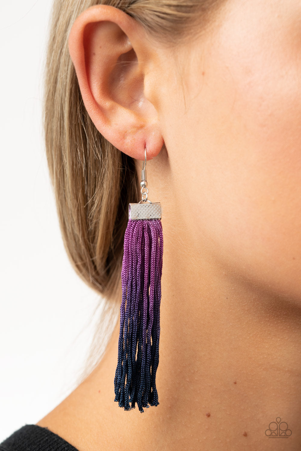 Dual Immersion - Purple Ombre Earrings - Princess Glam Shop