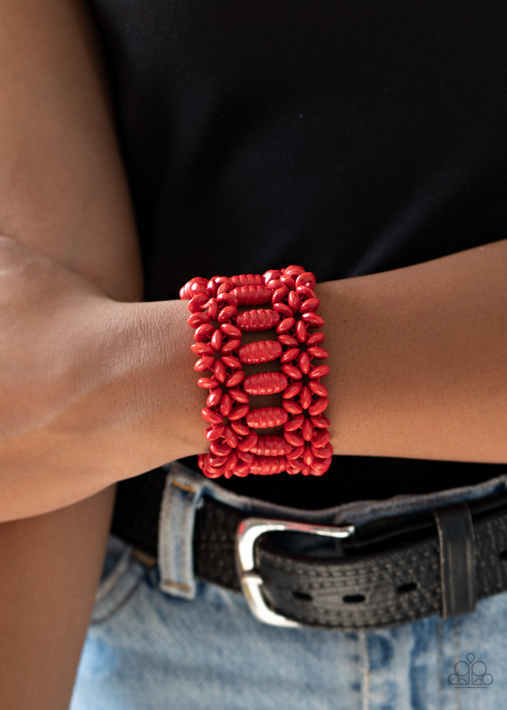 Fiji Flavor - Red Wood Bracelet - Princess Glam Shop