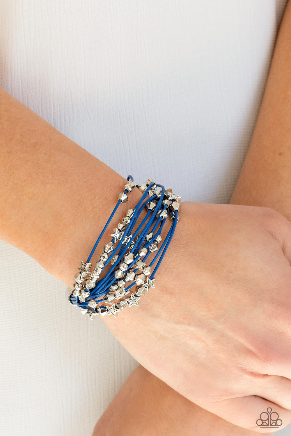 Star-Studded Affair - Blue Magnetic Bracelet - Princess Glam Shop