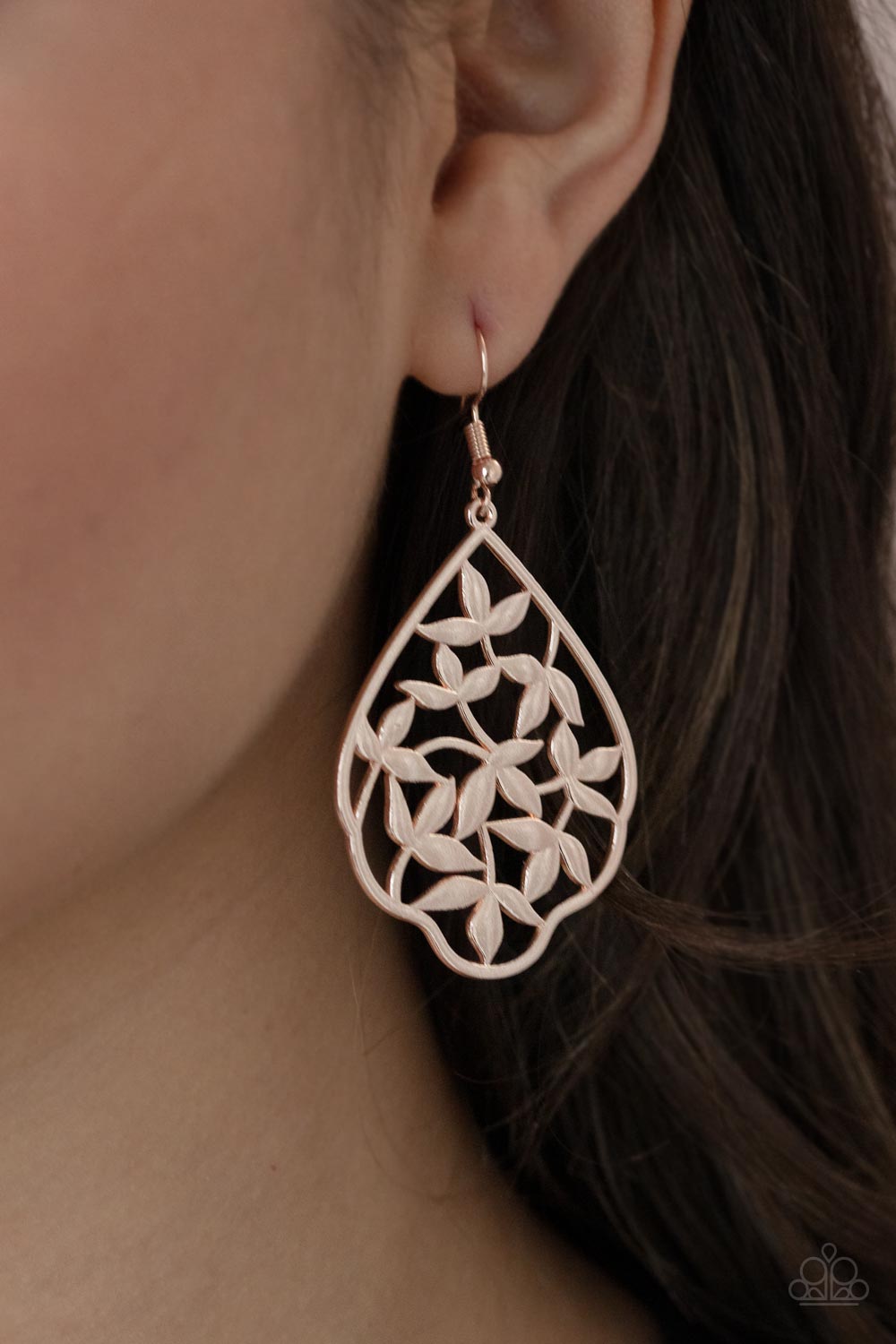 Taj Mahal Gardens - Rose Gold Earrings - Princess Glam Shop