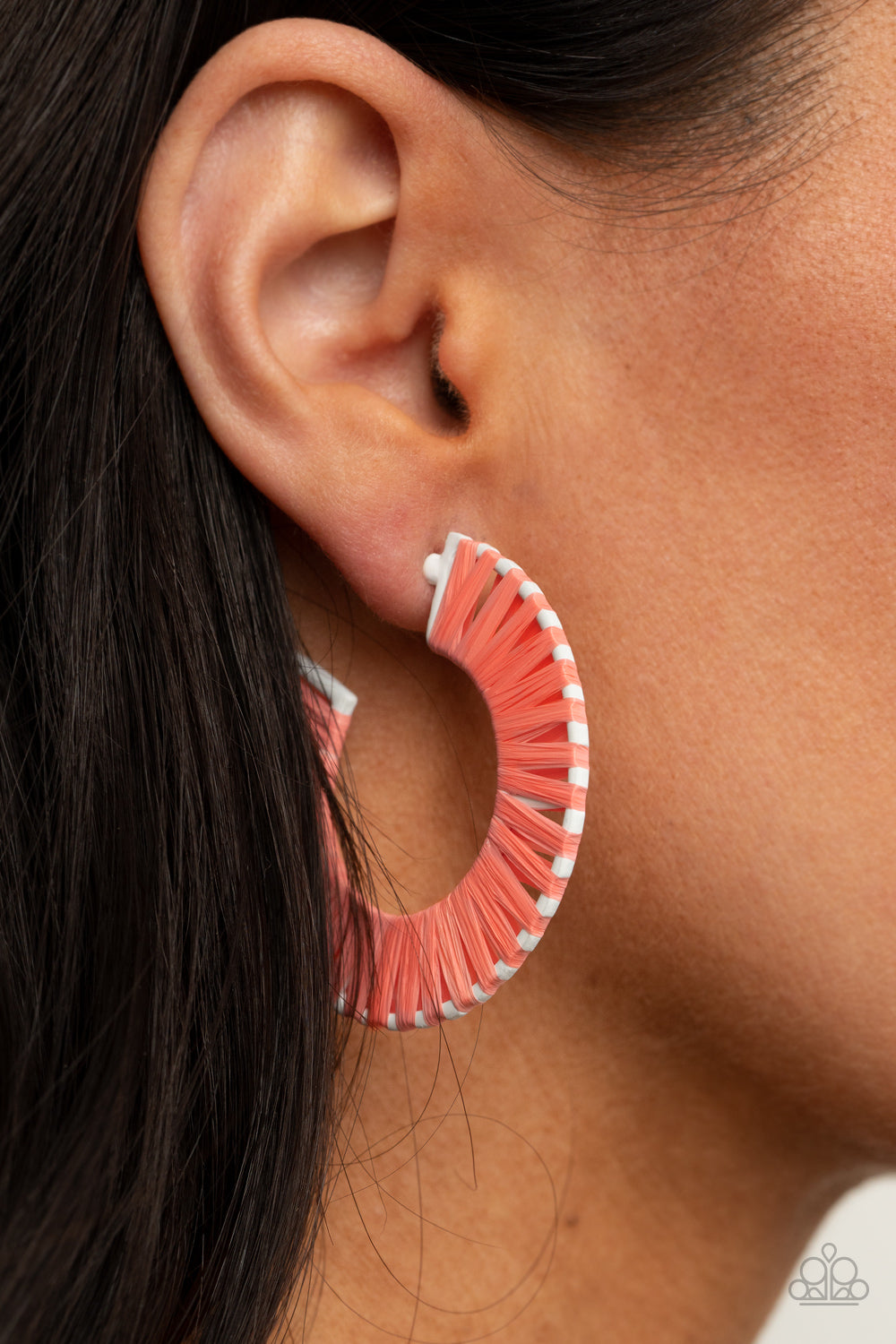 Everybody Conga! - Orange Hoop Earrings - Princess Glam Shop