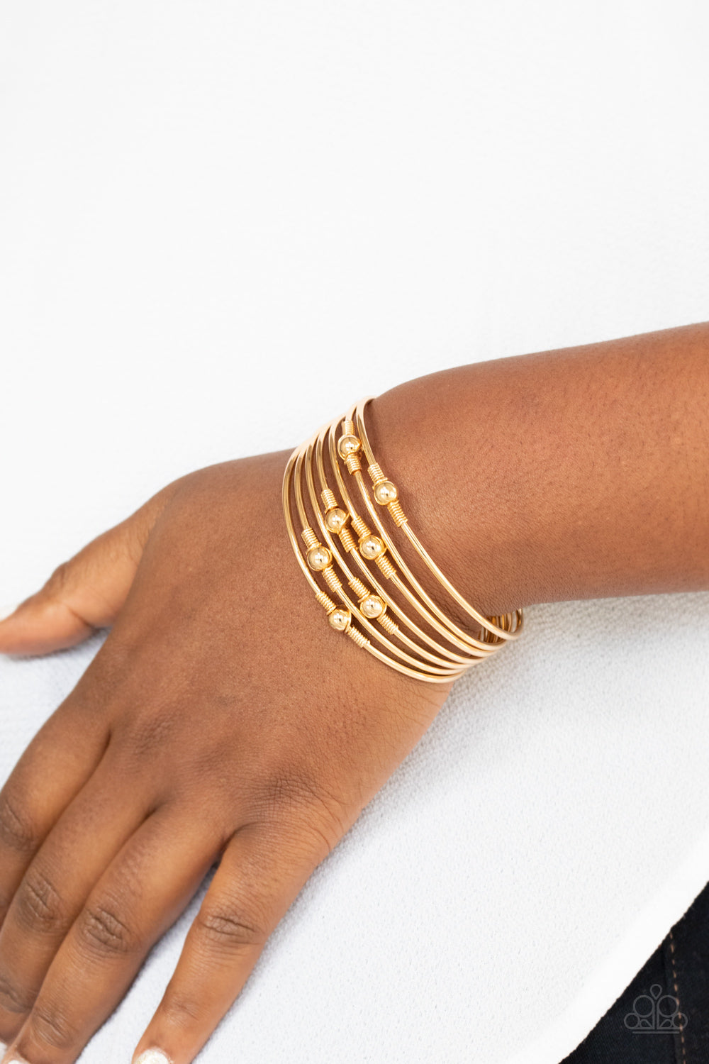 Industrial Intricacies - Gold Cuff Bracelet - Princess Glam Shop