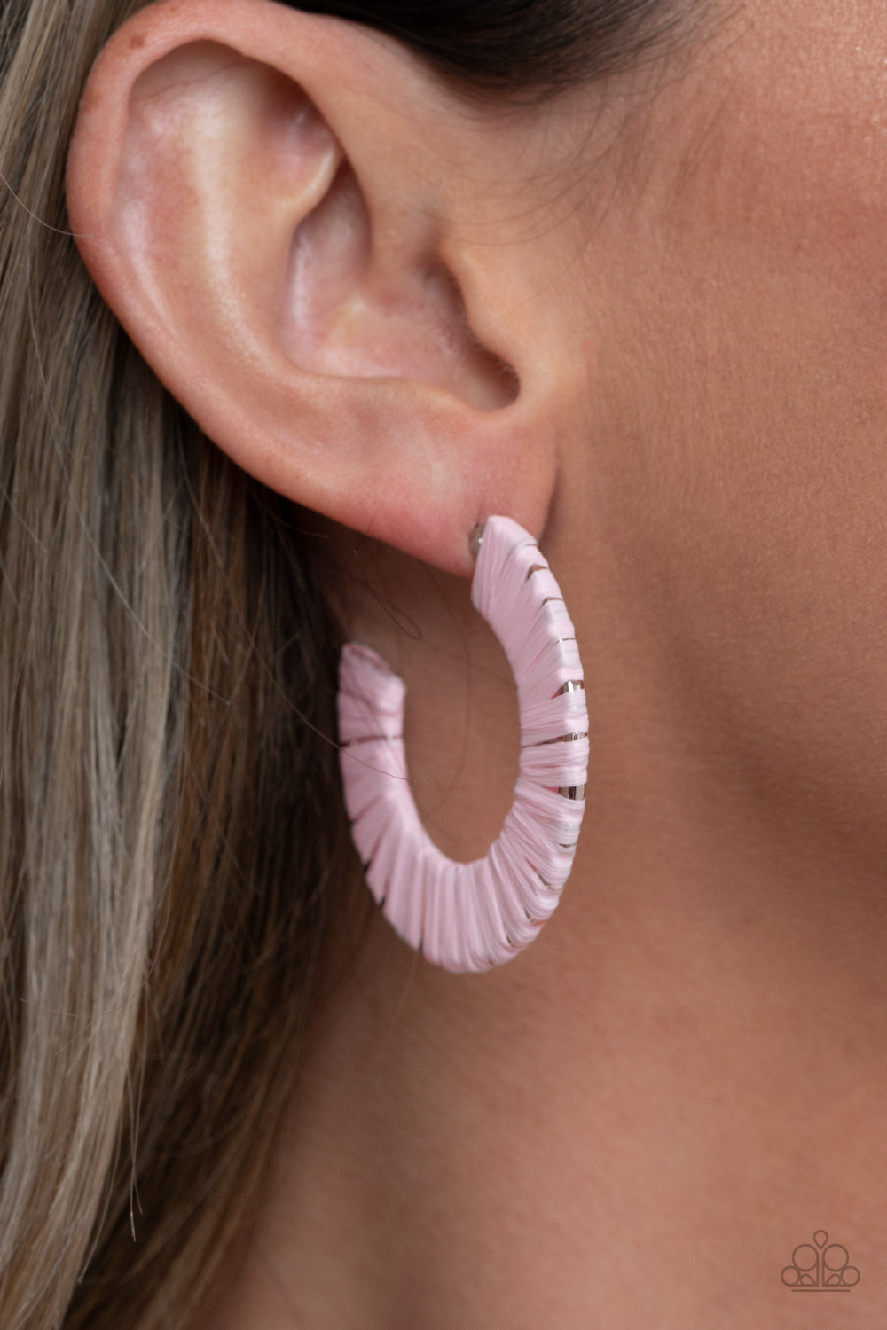 A Chance of RAINBOWS - Pink Hoop Earrings - Princess Glam Shop