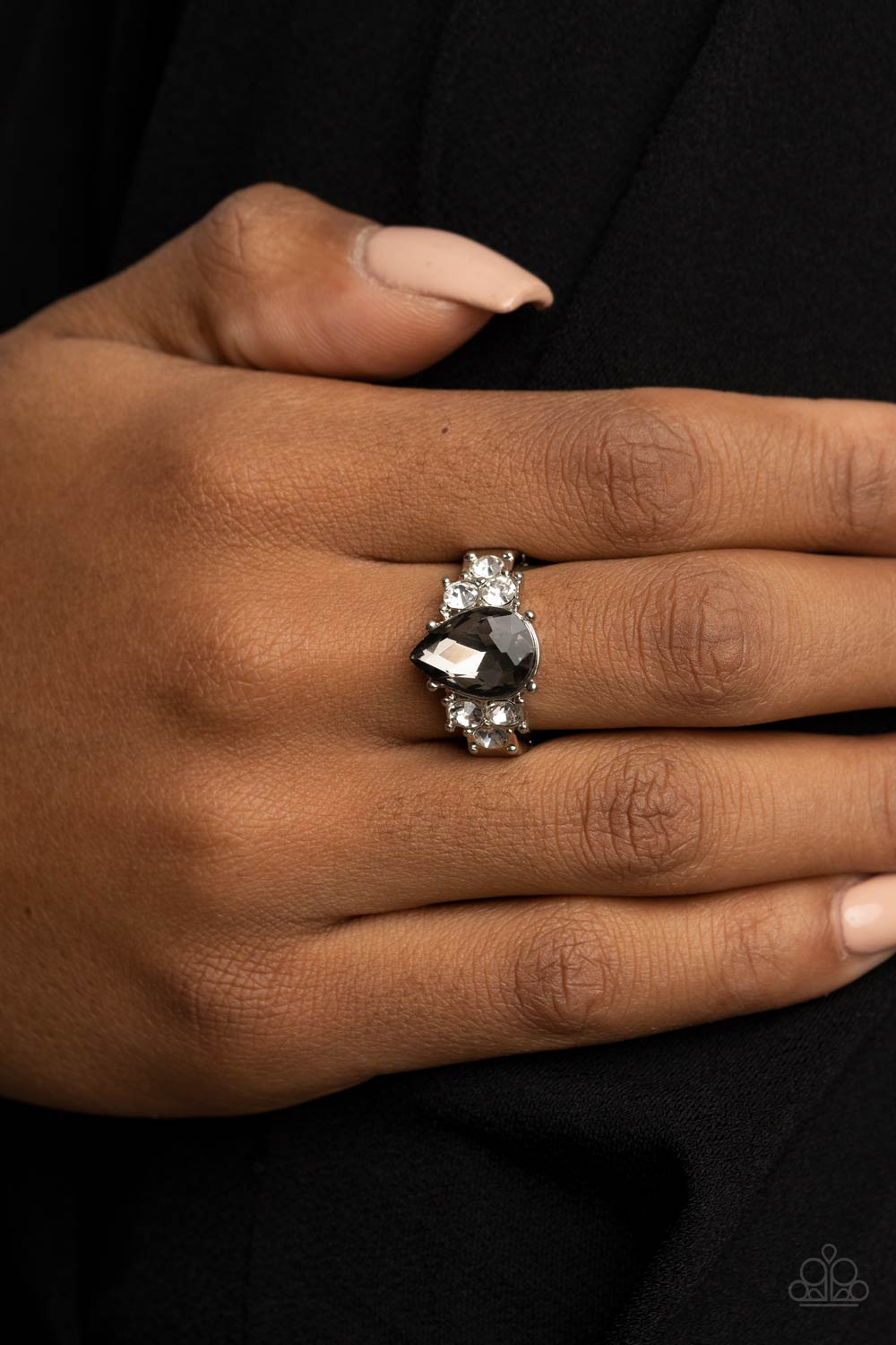 Happily Ever Eloquent - Silver Ring - Princess Glam Shop