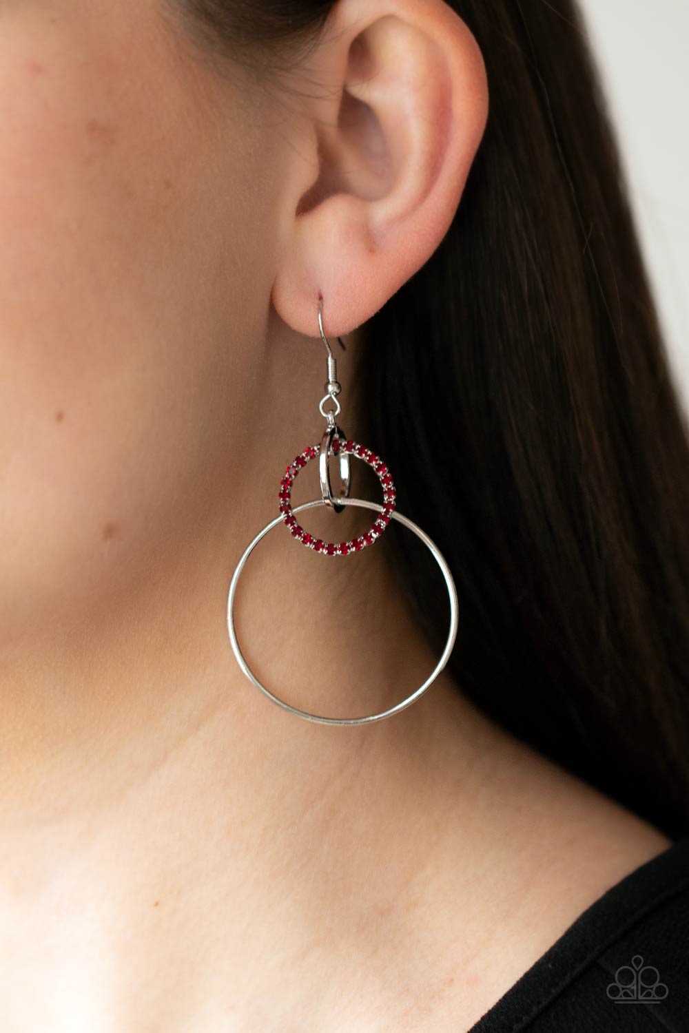 In An Orderly Fashion - Red Earrings - Princess Glam Shop
