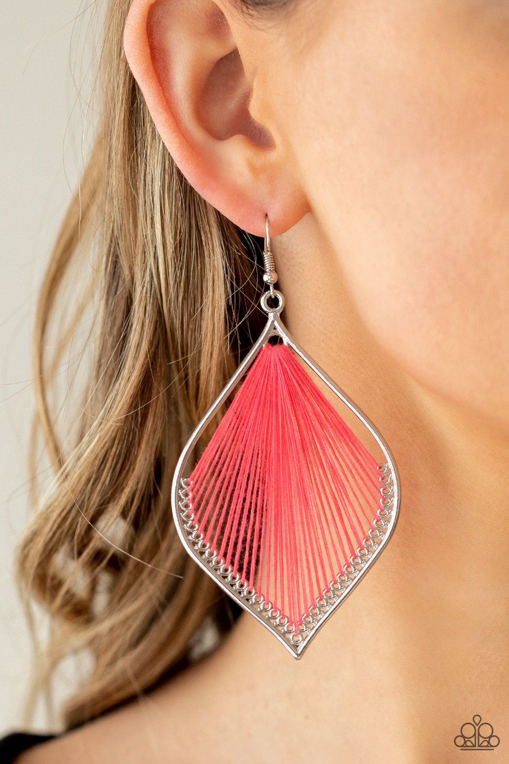 String Theory - Pink Earrings - Princess Glam Shop