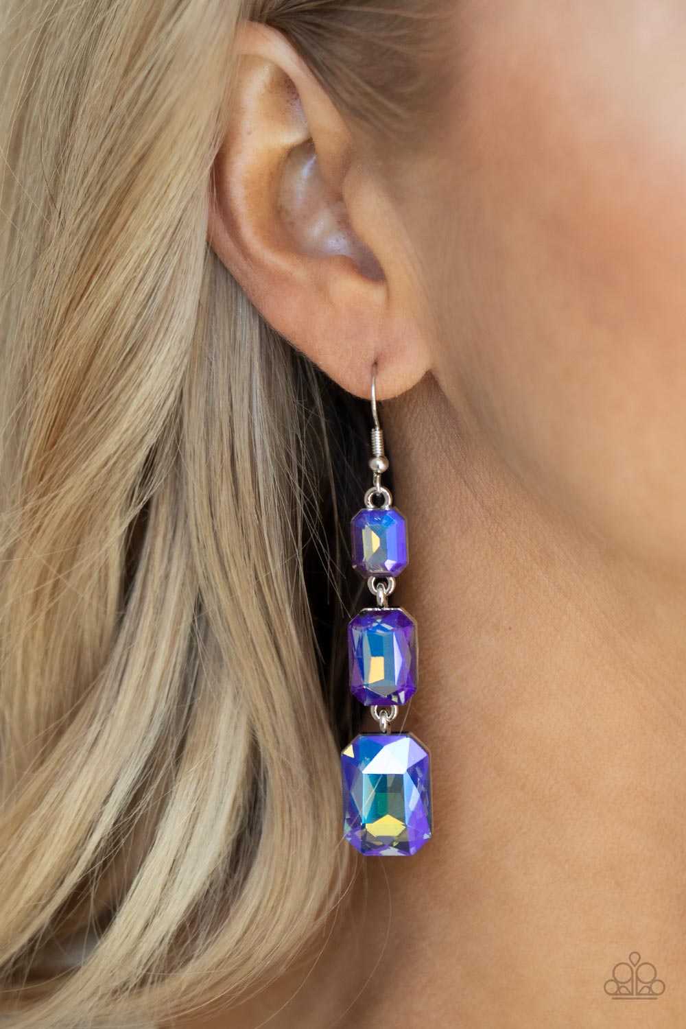 Cosmic Red Carpet - Blue Earrings - Princess Glam Shop
