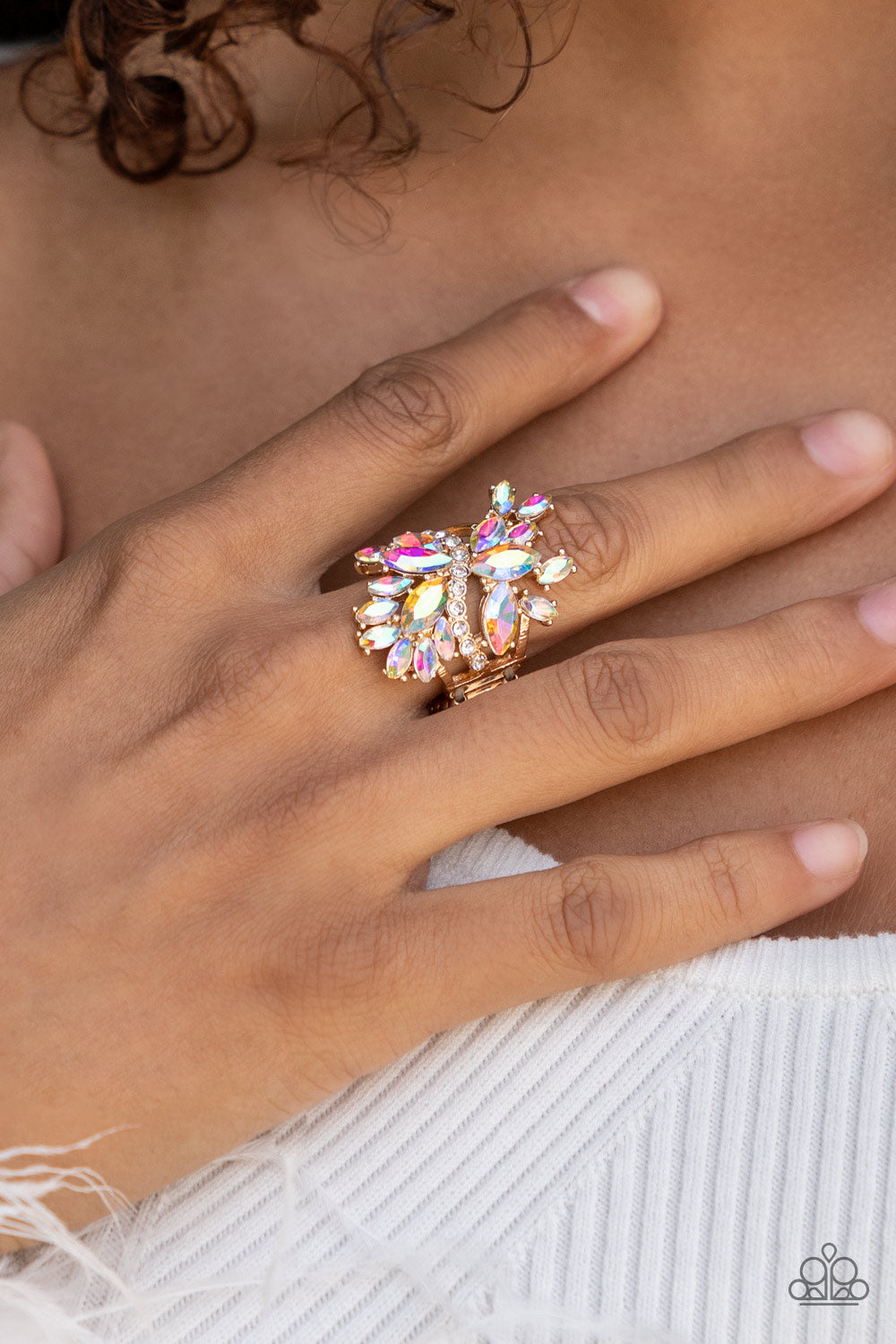 Flauntable Flare Gold Ring February 2022 Life of the Party Exclusive🎉Limited Quantity! - Princess Glam Shop