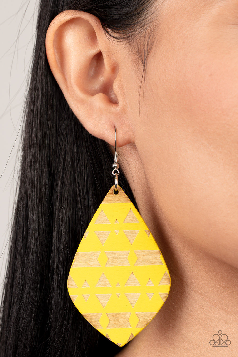 Zimbabwe Zoo - Yellow Wood Earrings