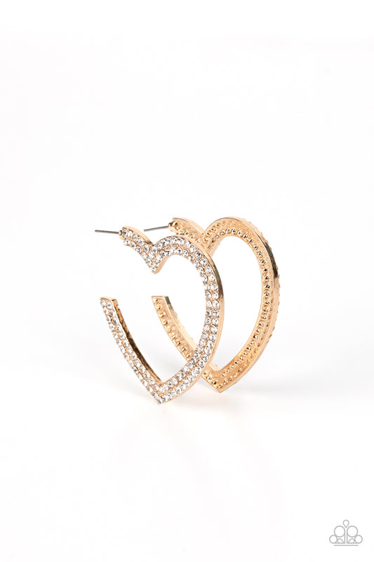 AMORE to Love - Gold Hoop Earrings - Princess Glam Shop
