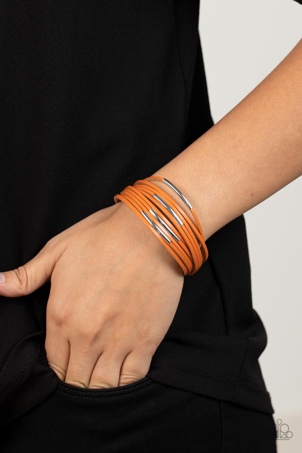 Suburban Outing - Orange Magnetic Bracelet - Princess Glam Shop
