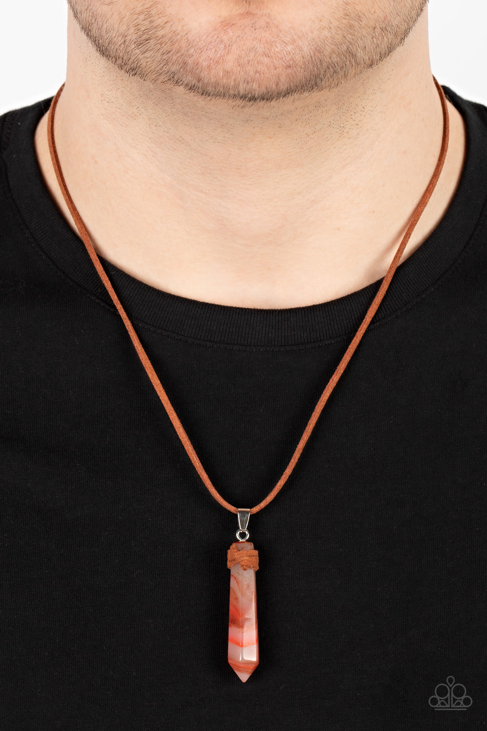 Holistic Harmony - Orange Necklace - Princess Glam Shop