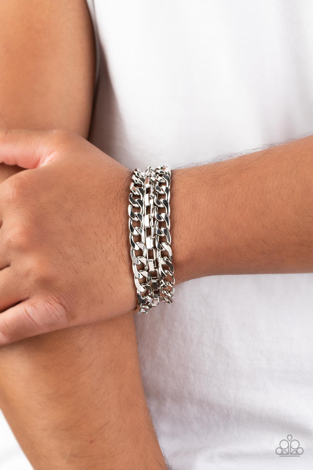 Heavy Duty - Silver Bracelet - Princess Glam Shop