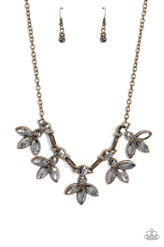 Dauntlessly Debonair - Brass Necklace Set Exclusive - Princess Glam Shop