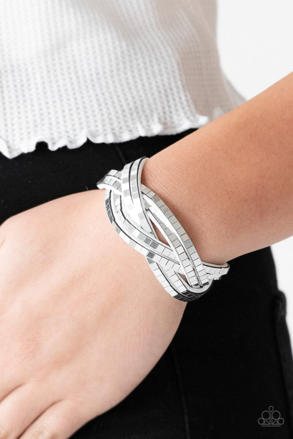 Looking For Trouble - White Bracelet - Princess Glam Shop