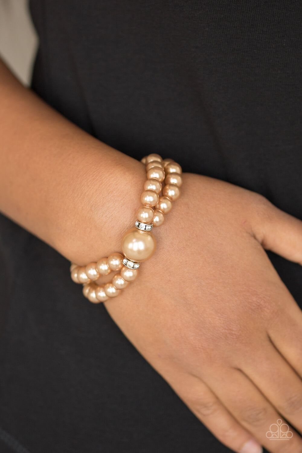 Romantic Redux - Brown Pearl Bracelet - Princess Glam Shop