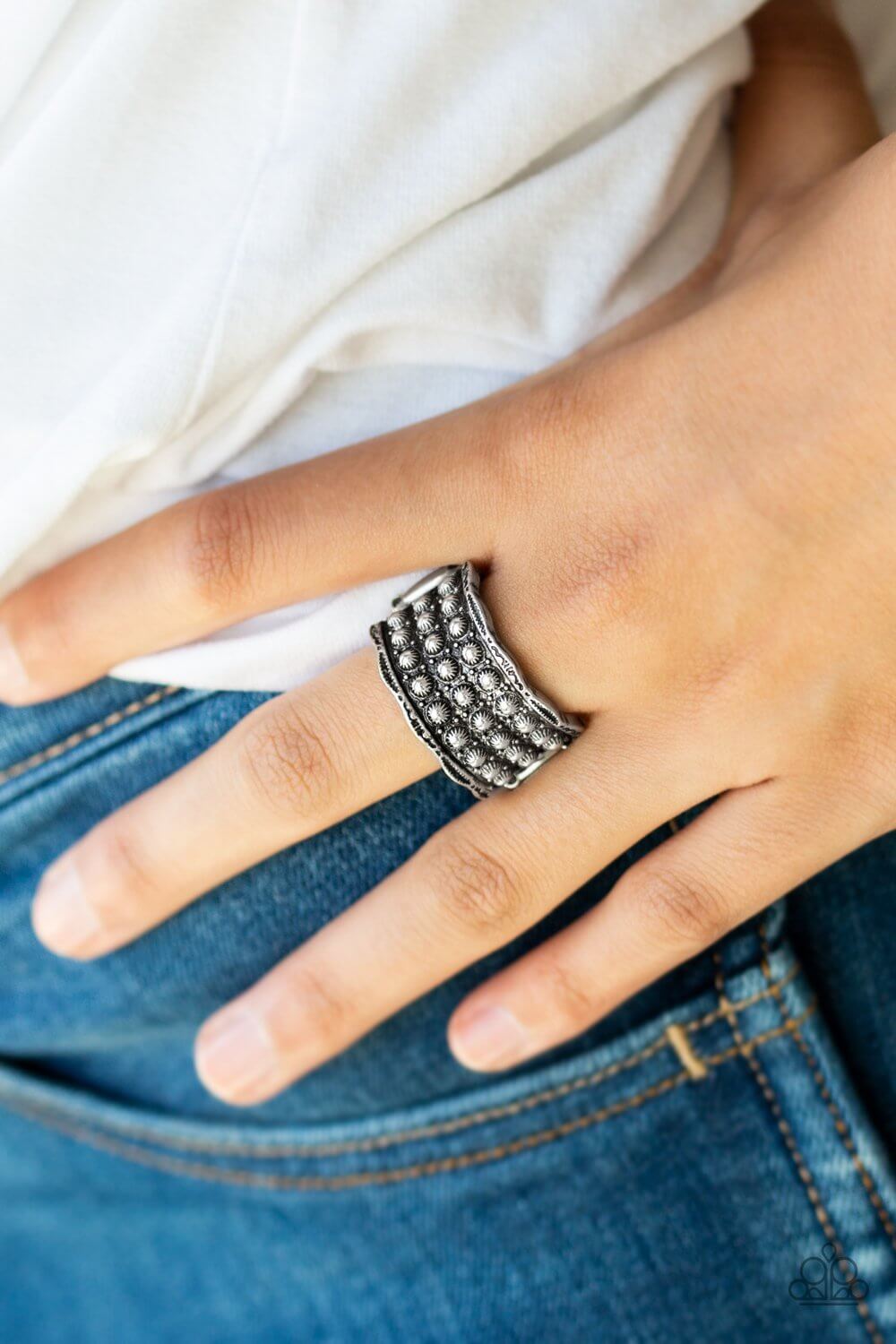 Call to Arms - Silver Ring - Princess Glam Shop
