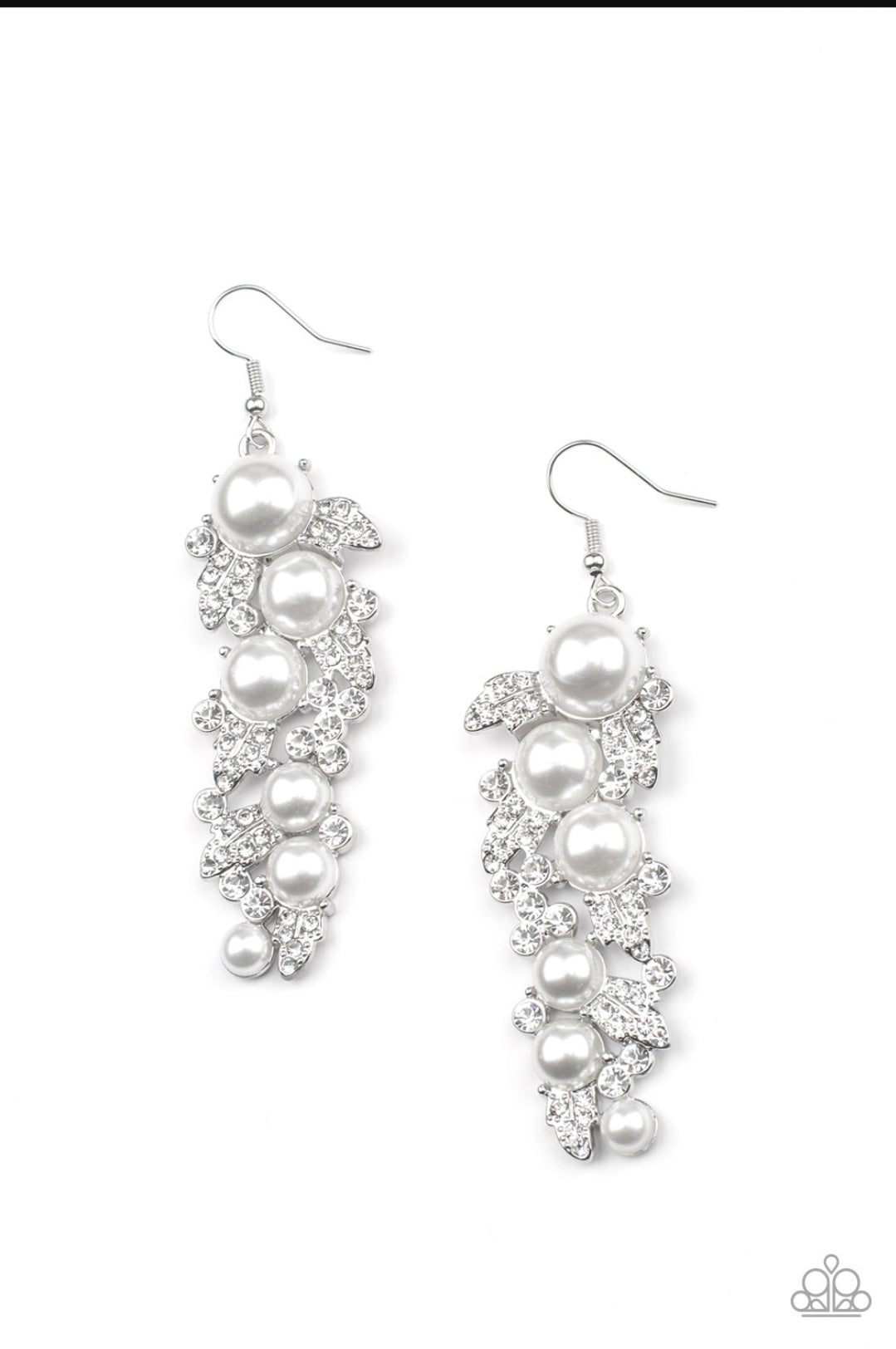 The Party Has Arrived- July 2022 Life of the Party White Pearl Earrings - Princess Glam Shop