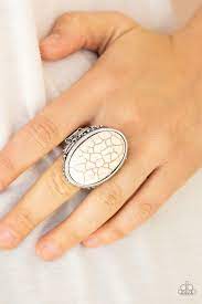Stonehenge Garden - White Stone Ring - Princess Glam Shop