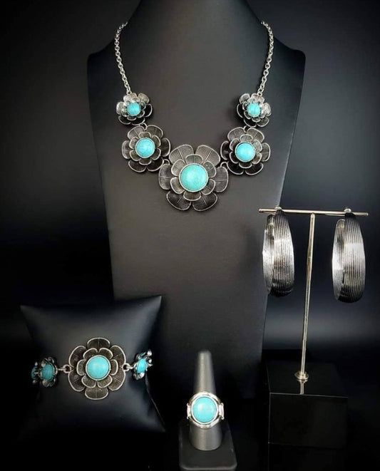 Paparazzi Simply Santa Fe - Blue Stone Complete Trend Blend July 2020 - Princess Glam Shop