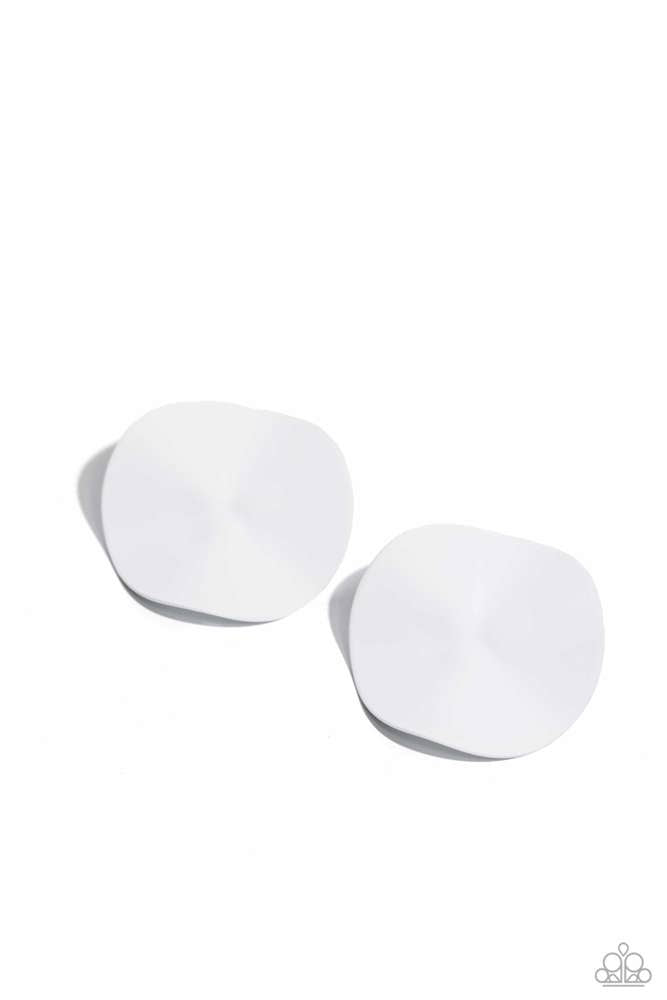 Moody Masterpiece - White Exclusive Post Earrings