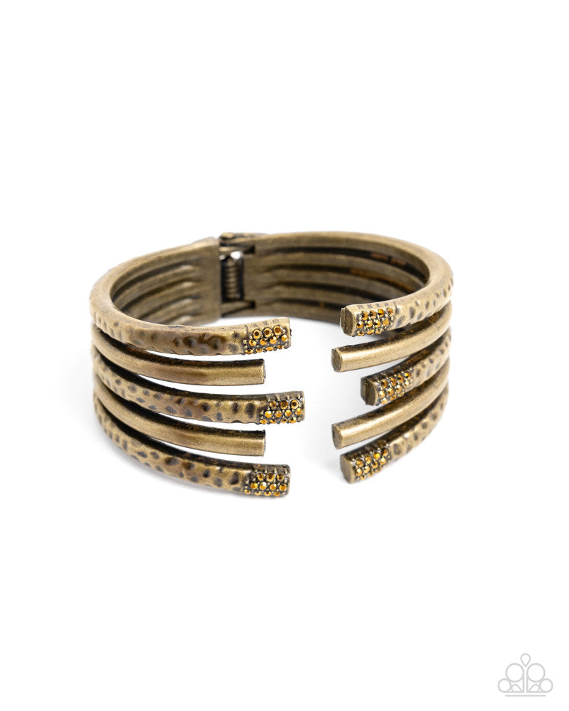 Working Wraparound - Brass Bracelet