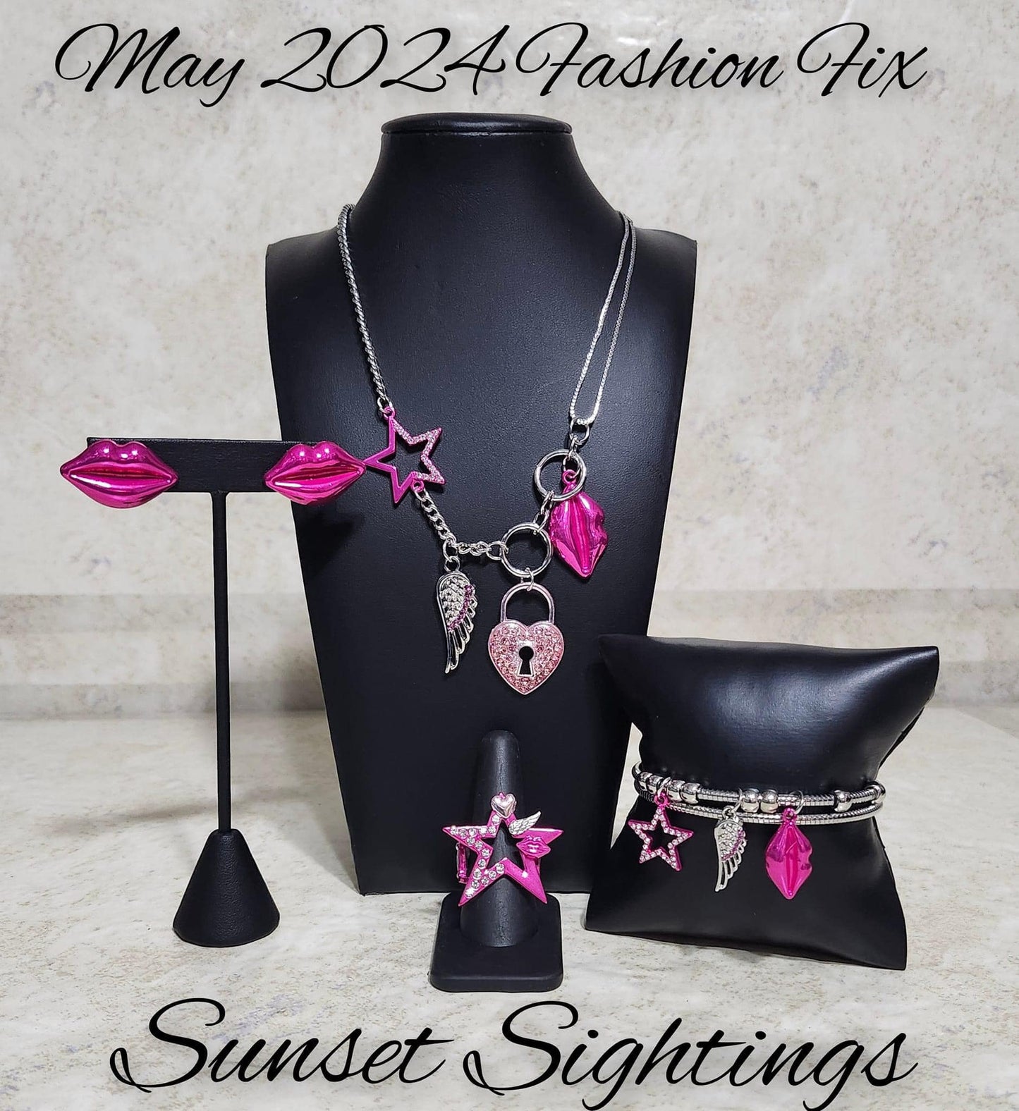 Sunset Sightings - Pink & Multi Complete Trend Blend May 2024 Fashion Fix Exclusive Set