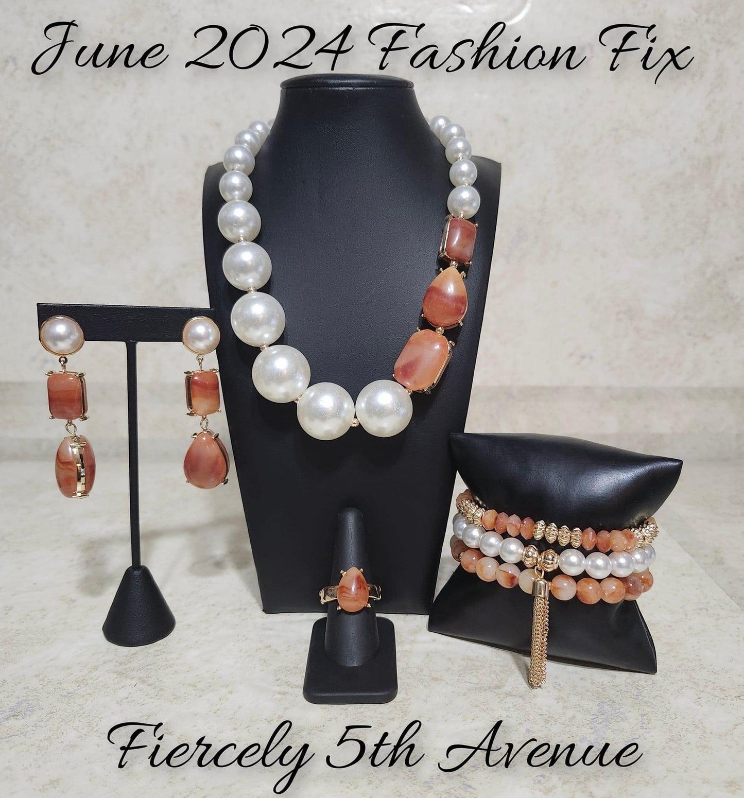 Fiercely 5th Avenue - Orange & Gold Complete Trend Blend June 2024 Fashion Fix Exclusive Set