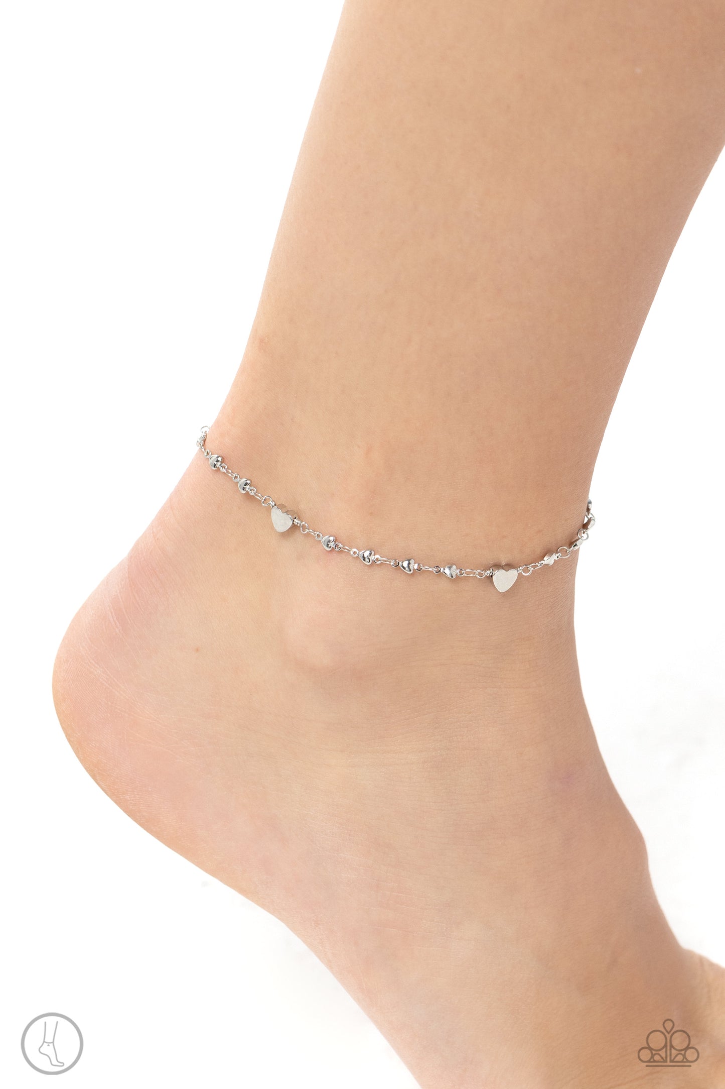 Highlighting My Heart - Silver Anklet