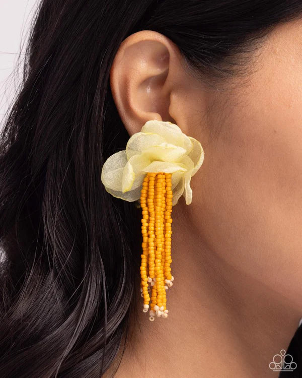 Cinderella Charisma - Orange Post Earrings