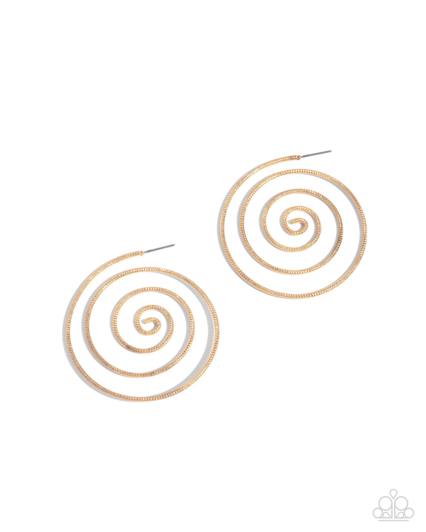 Seize the Spiral - Gold Hoop Earrings