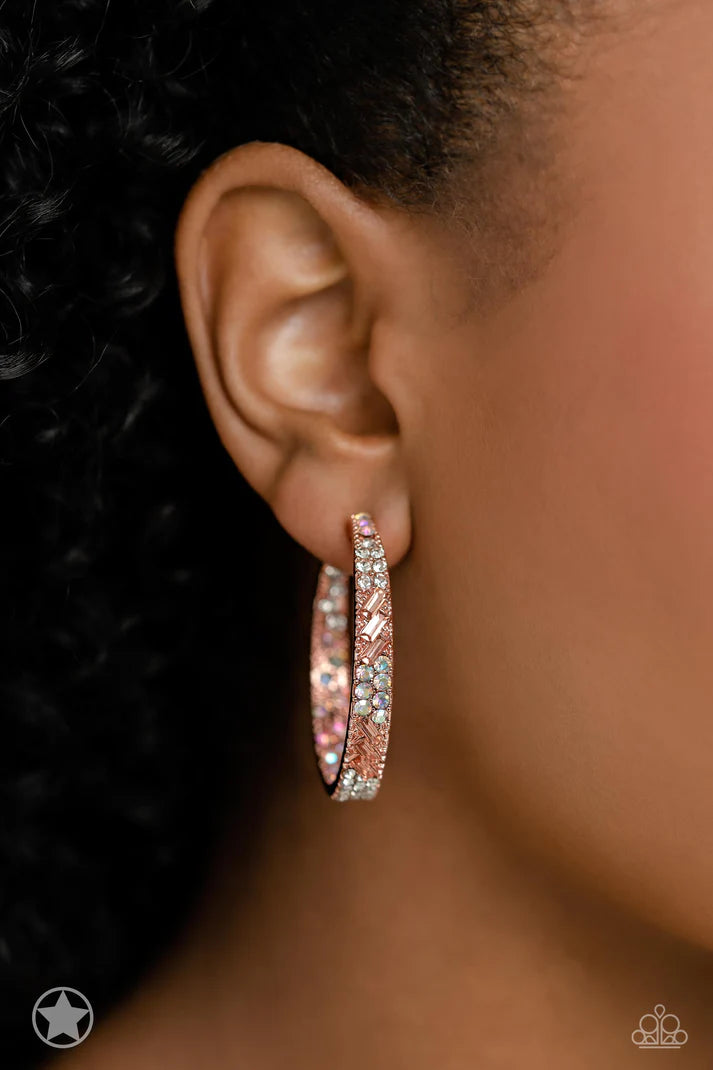 GLITZY By Association - Copper Hoop Earrings Exclusive