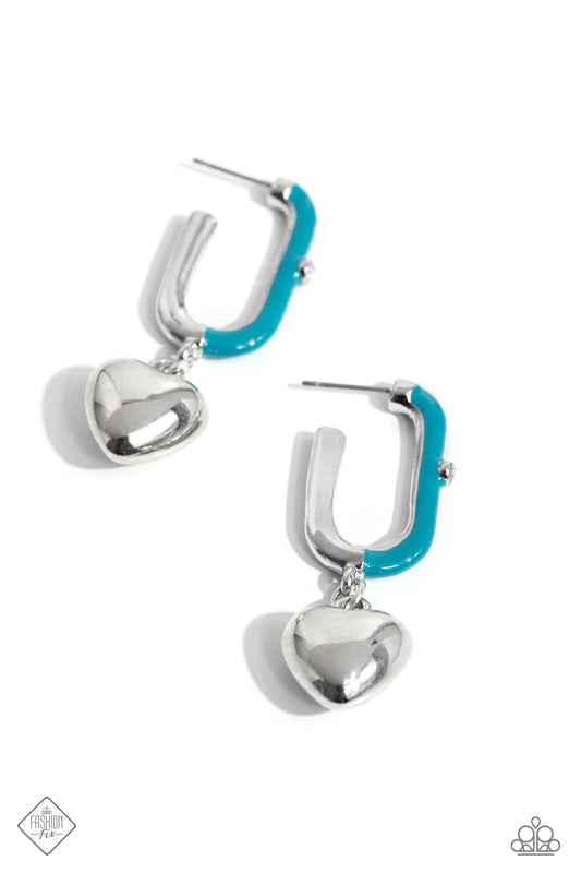 Cherishing Color - Blue Hoop Earrings October 2023 Fashion Fix Exclusive
